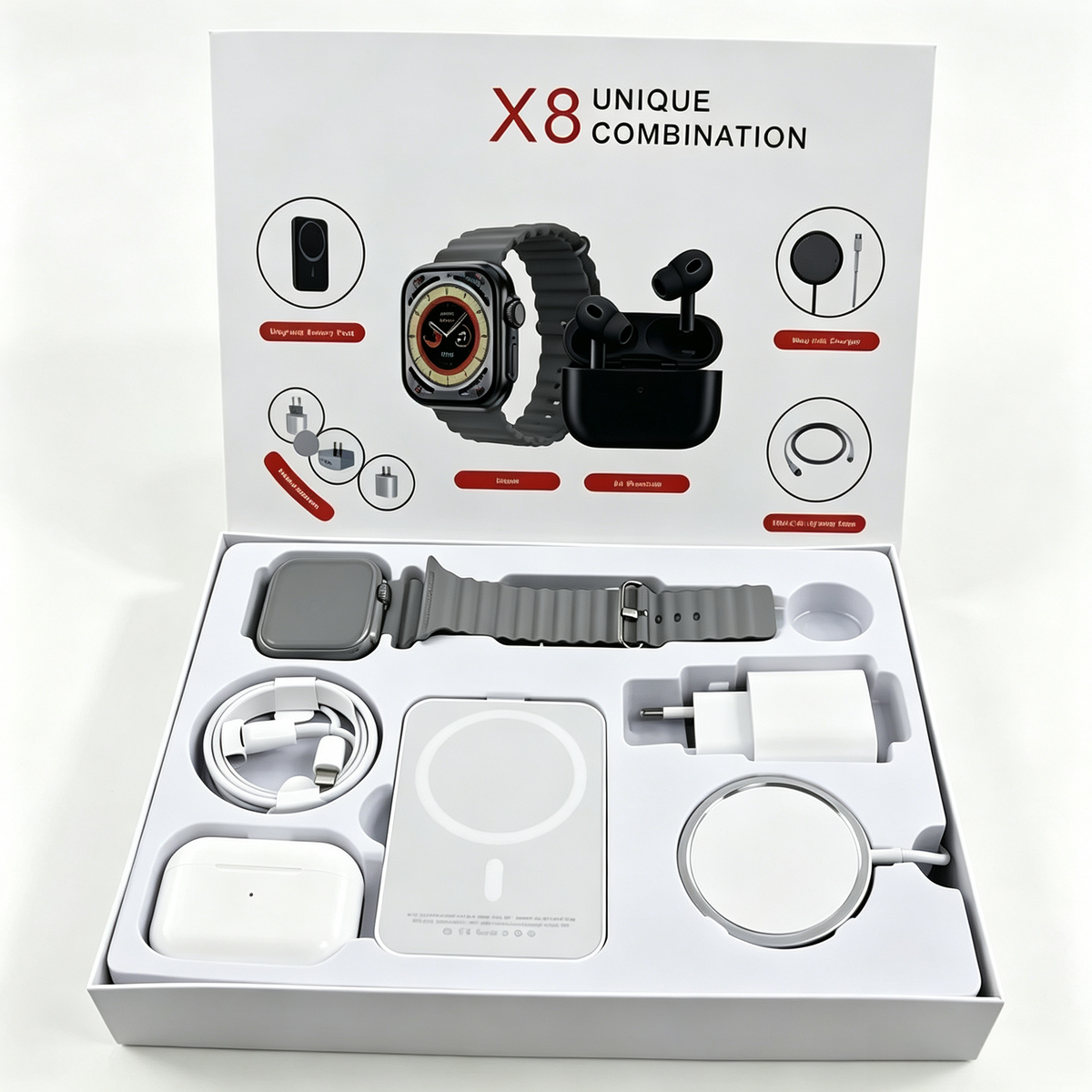 X8 Smart Watch Gift Wireless Charger Unique Combination Smartwatch