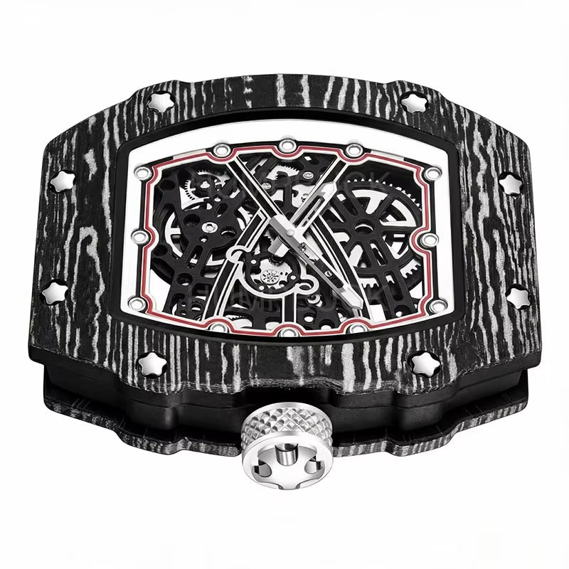 RICHARD MILLE RM67-02 Men’s Ultra-Thin Barrel Watch with Nylon Strap – Minimalist Quartz Timepiece