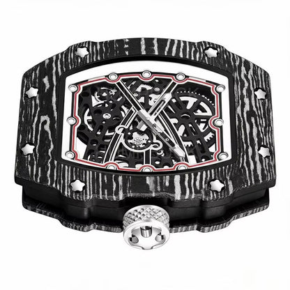 RICHARD MILLE RM67-02 Men’s Ultra-Thin Barrel Watch with Nylon Strap – Minimalist Quartz Timepiece
