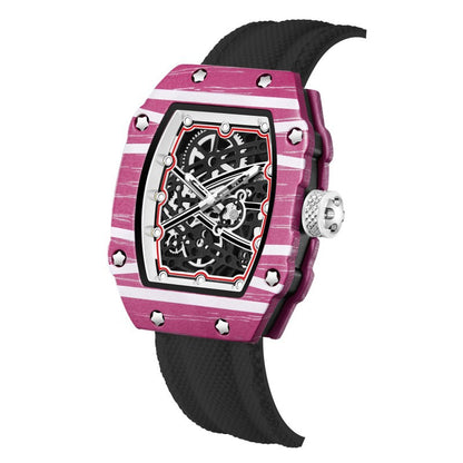 RICHARD MILLE RM67-02 Men’s Ultra-Thin Barrel Watch with Nylon Strap – Minimalist Quartz Timepiece
