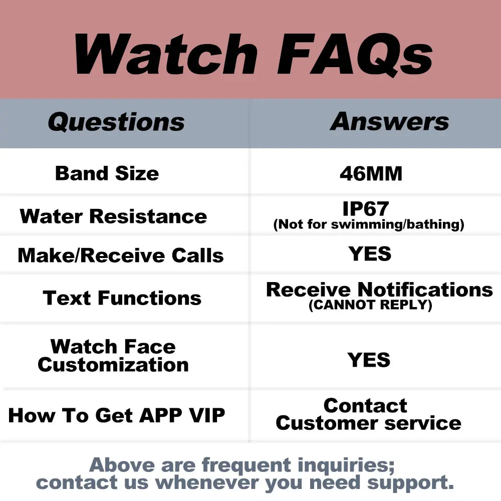 W&O Smart Watch with 2.02" Dial Wireless Calling Dialing 100+ Sport Modes Fitness Tracker with Various APP Reminders Call Message Reminder Touch Screen Compatible with iPhone Android Wearable Smart Bracelet Digital Wristwatch Fall Gift