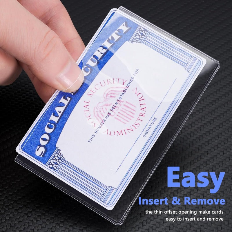 Clear PVC Card Sleeves