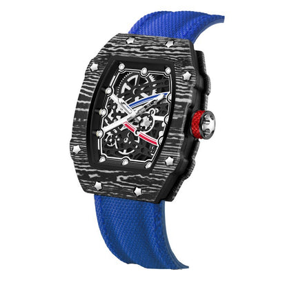 RICHARD MILLE RM67-02 Men’s Ultra-Thin Barrel Watch with Nylon Strap – Minimalist Quartz Timepiece